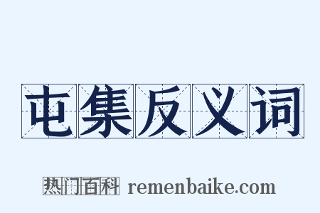 屯集反义词是什么意思的图片